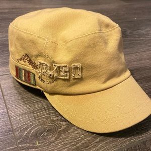 REI Co-op Embroidered Cadet Hat Newsboy Style Hat With Flag Patch